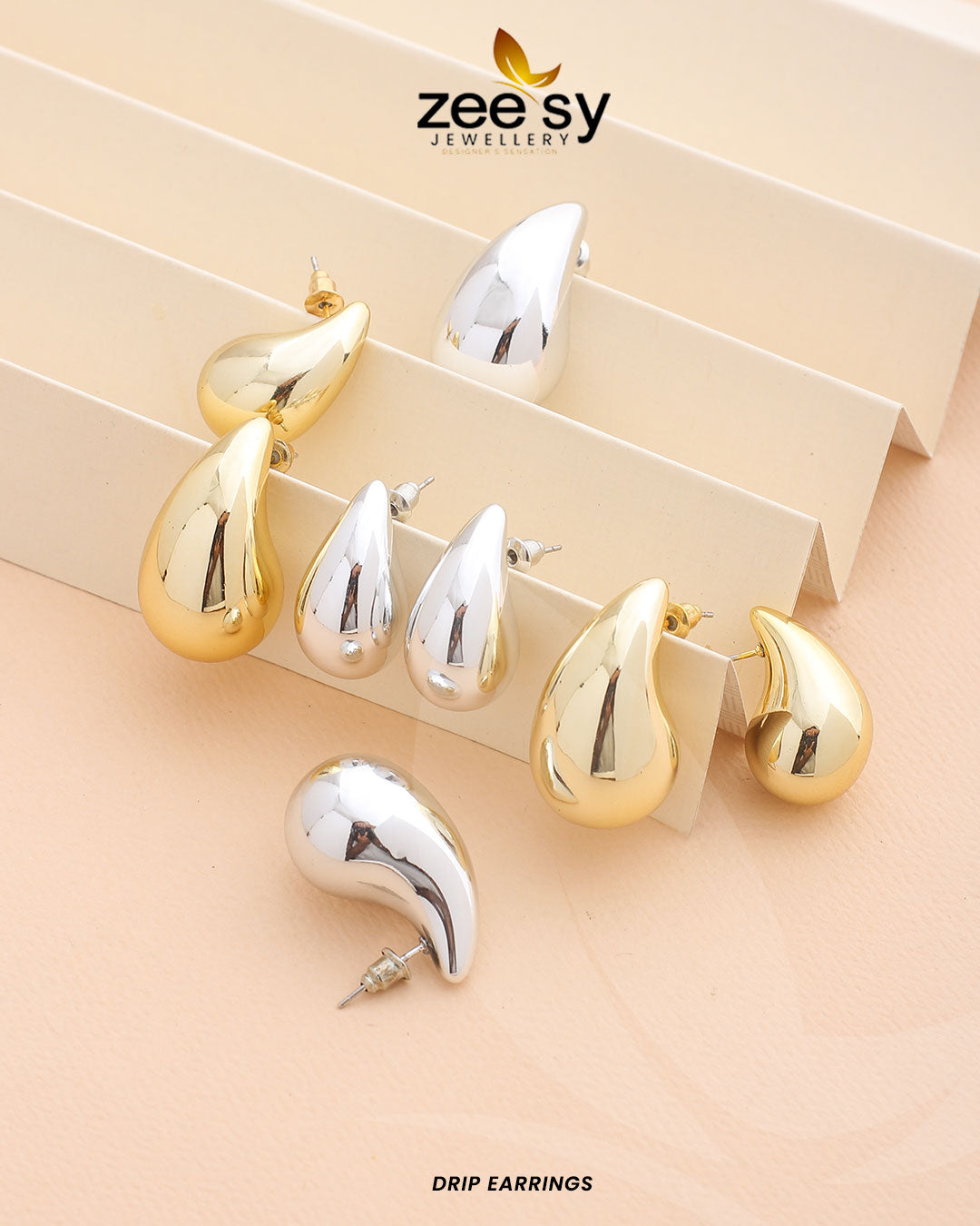 Drip Earrings - House Of Zarish