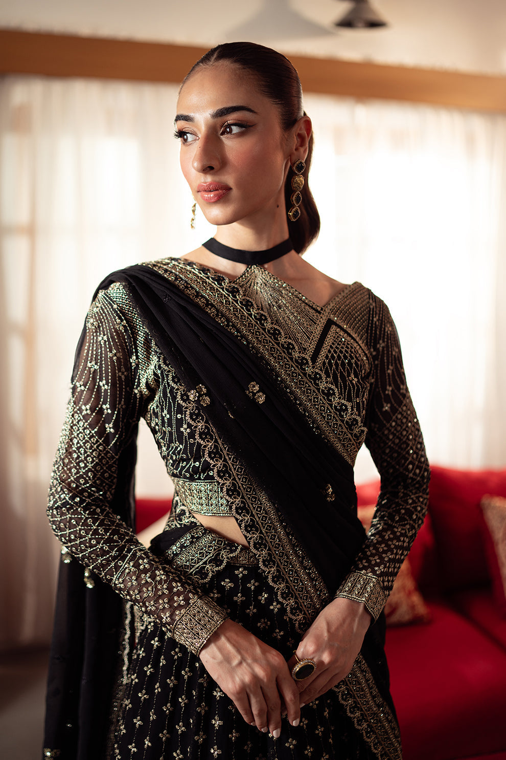 Neeshay | Dastaan Luxury Chiffon | Sunehri - House Of Anaya