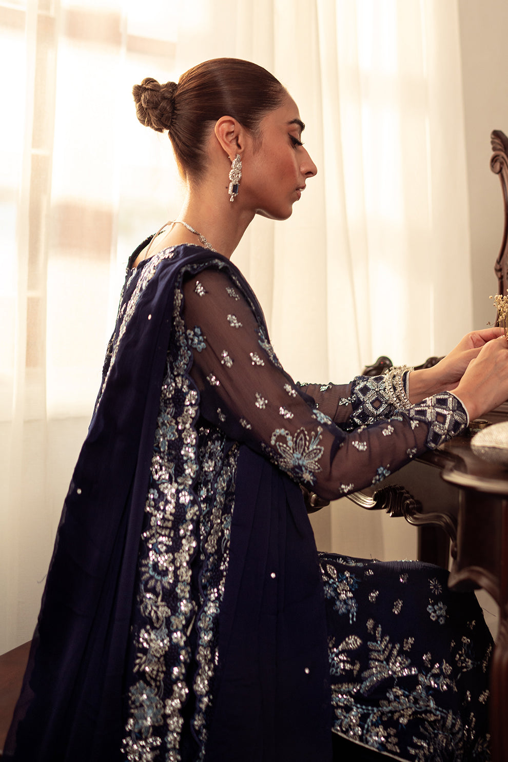 Neeshay | Dastaan Luxury Chiffon | Neelam - House Of Anaya