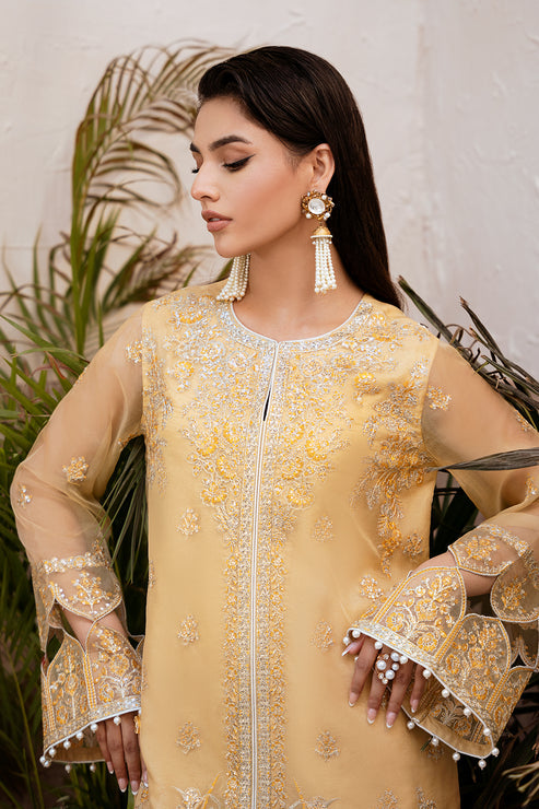 Zarposh | Elara Formals | Zard - House Of Anaya