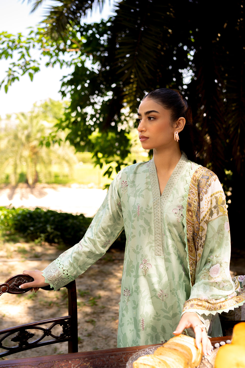 Neeshay | Summer Lines Printkari | SAGE BRUSH - House Of Anaya