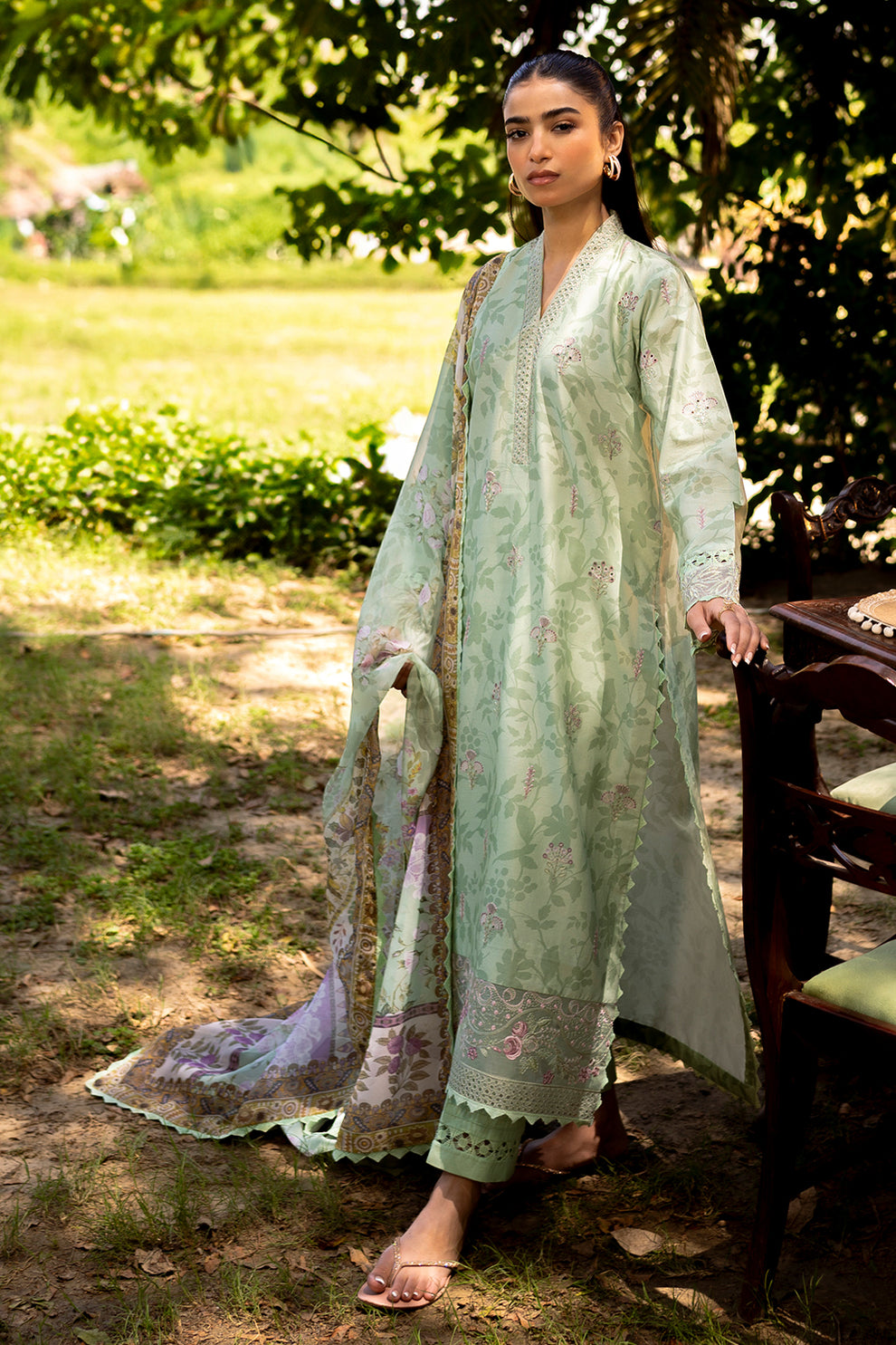 Neeshay | Summer Lines Printkari | SAGE BRUSH - House Of Anaya