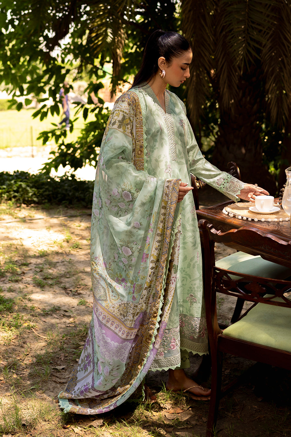 Neeshay | Summer Lines Printkari | SAGE BRUSH - House Of Anaya