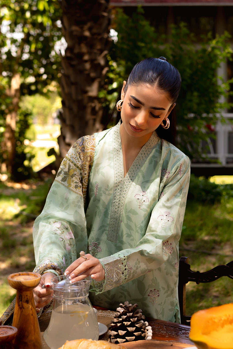 Neeshay | Summer Lines Printkari | SAGE BRUSH - House Of Anaya