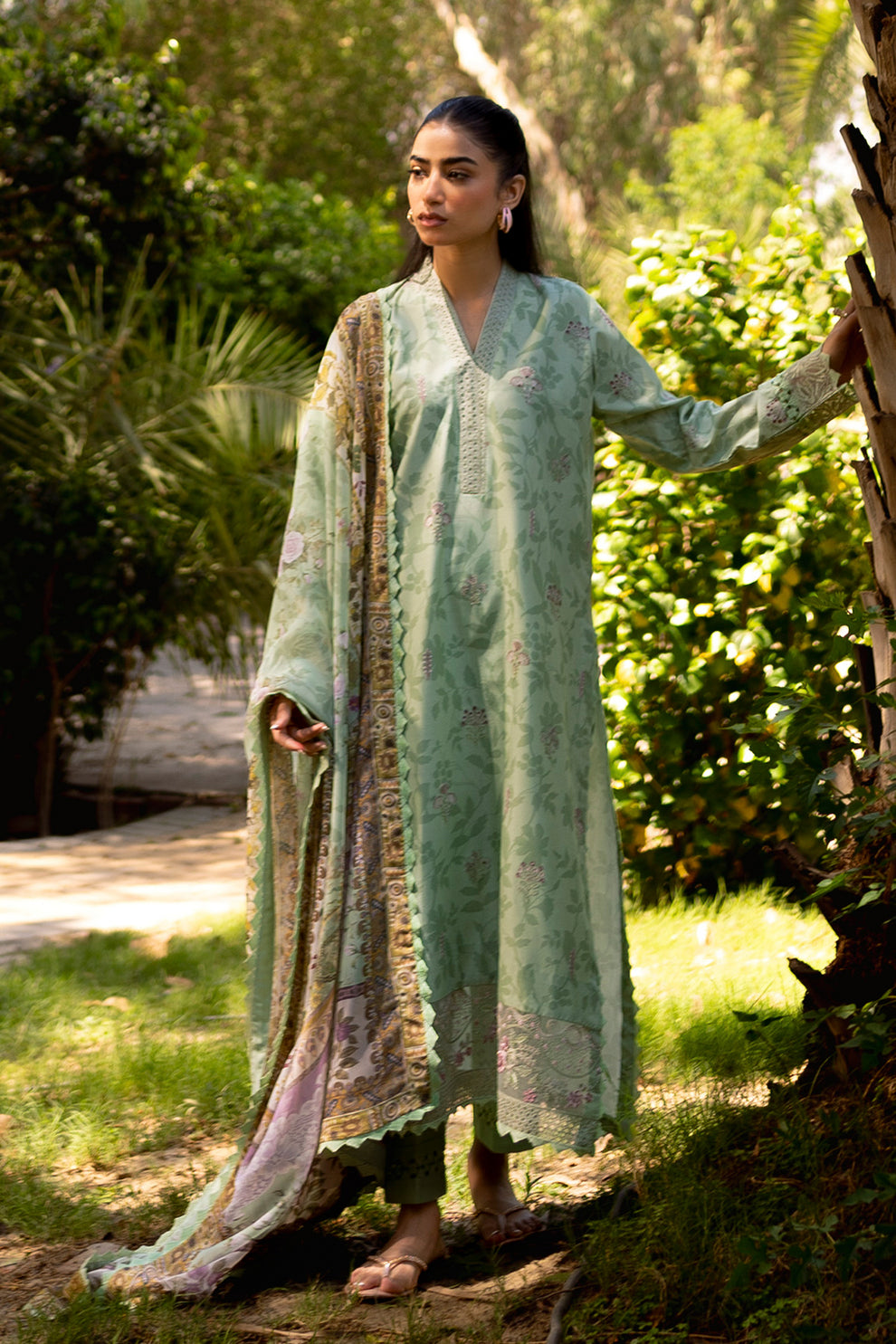 Neeshay | Summer Lines Printkari | SAGE BRUSH - House Of Anaya