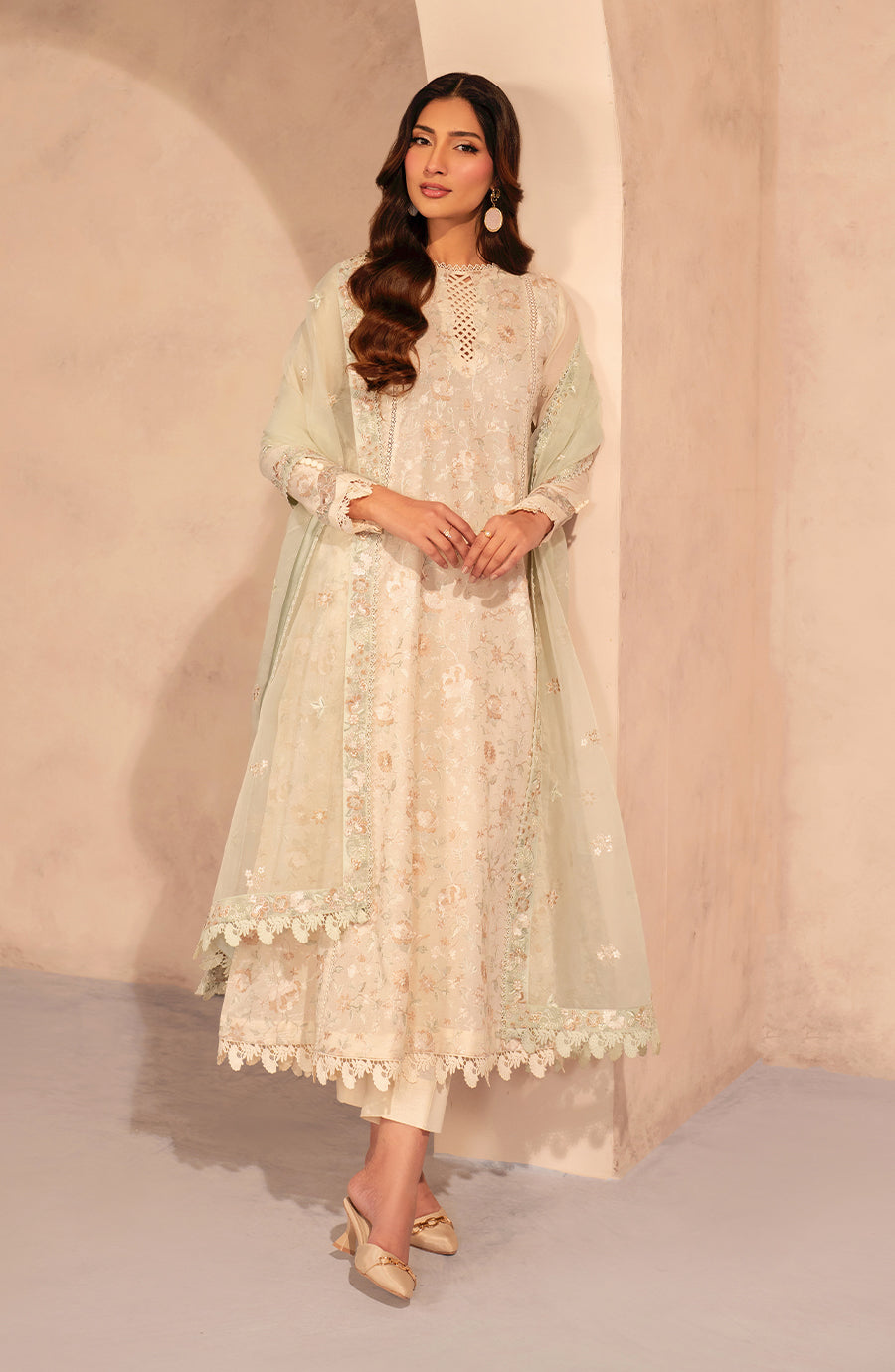 Zarif | Summer Lawn 25 |UNST-LWN-01 DAHEER - House Of Anaya