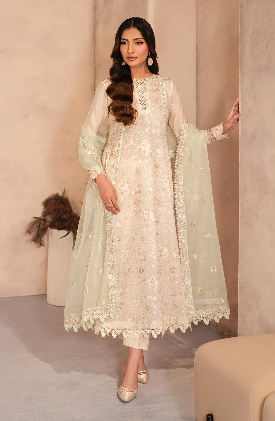Zarif | Summer Lawn 25 |UNST-LWN-01 DAHEER - House Of Anaya