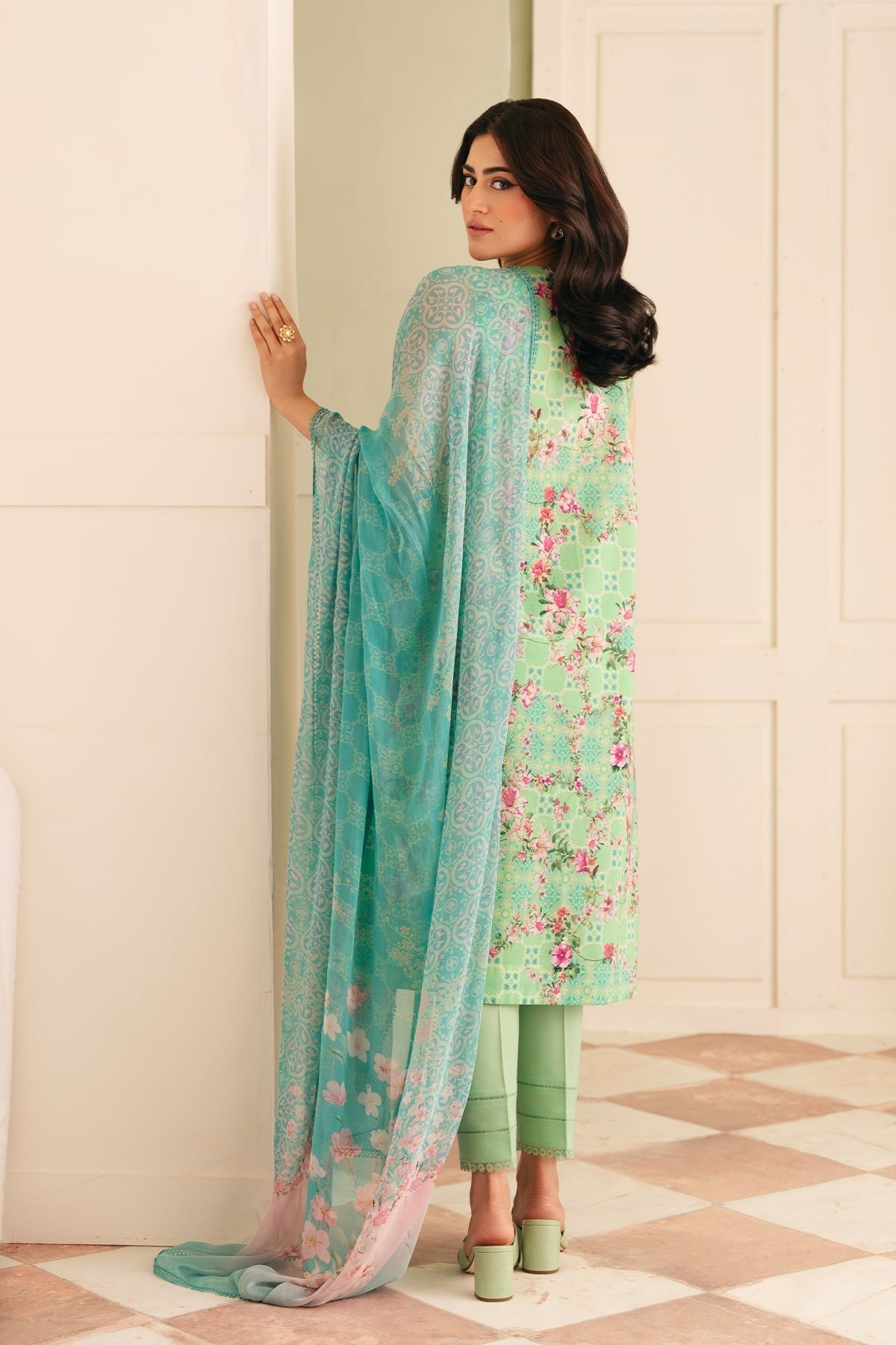 Sahar | Selene 25 | Seafoam Garden - House Of Zarish