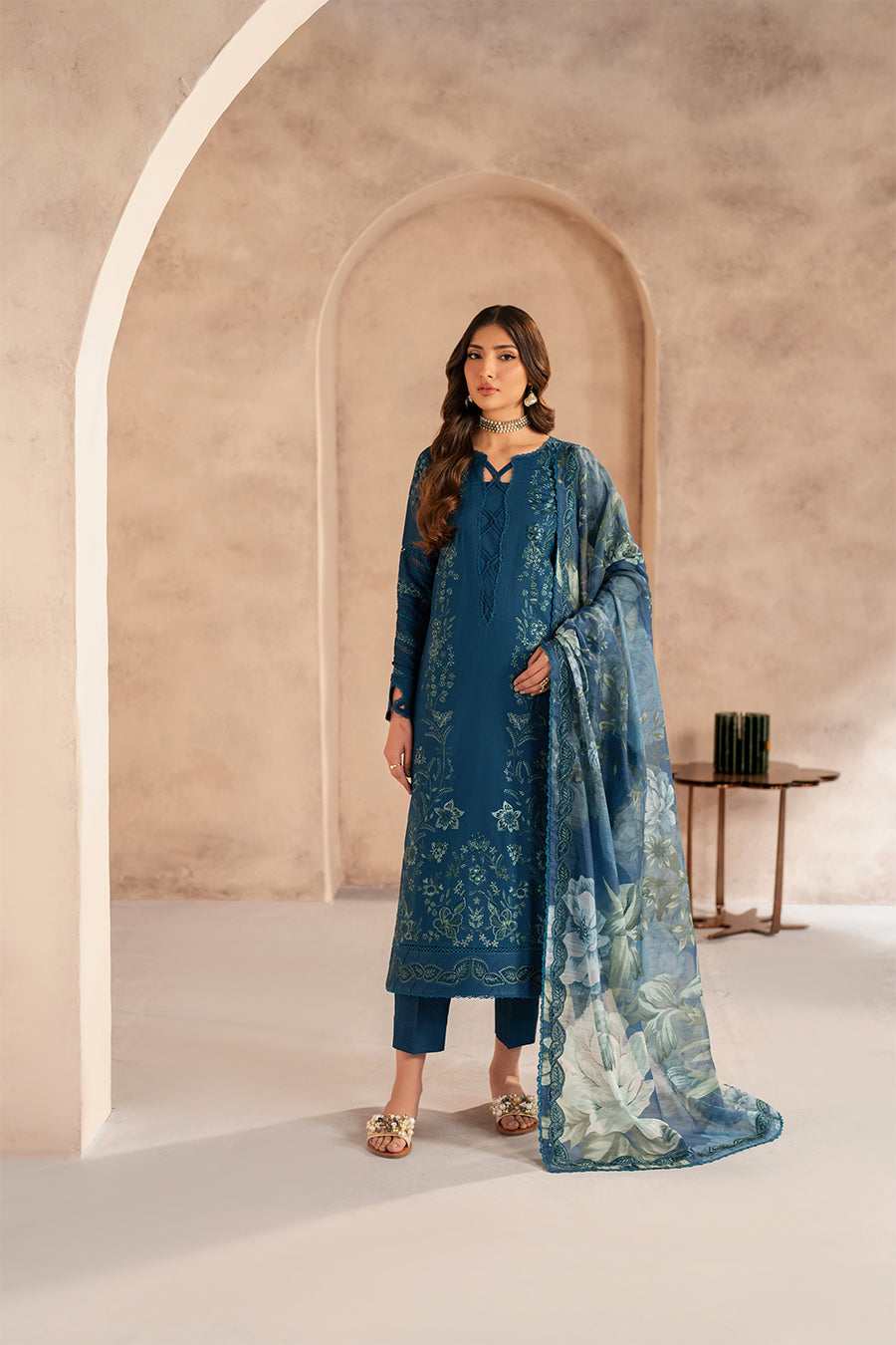 Zarif | Summer Lawn 25 | UNST-LWN-03 MEHMER - House Of Anaya
