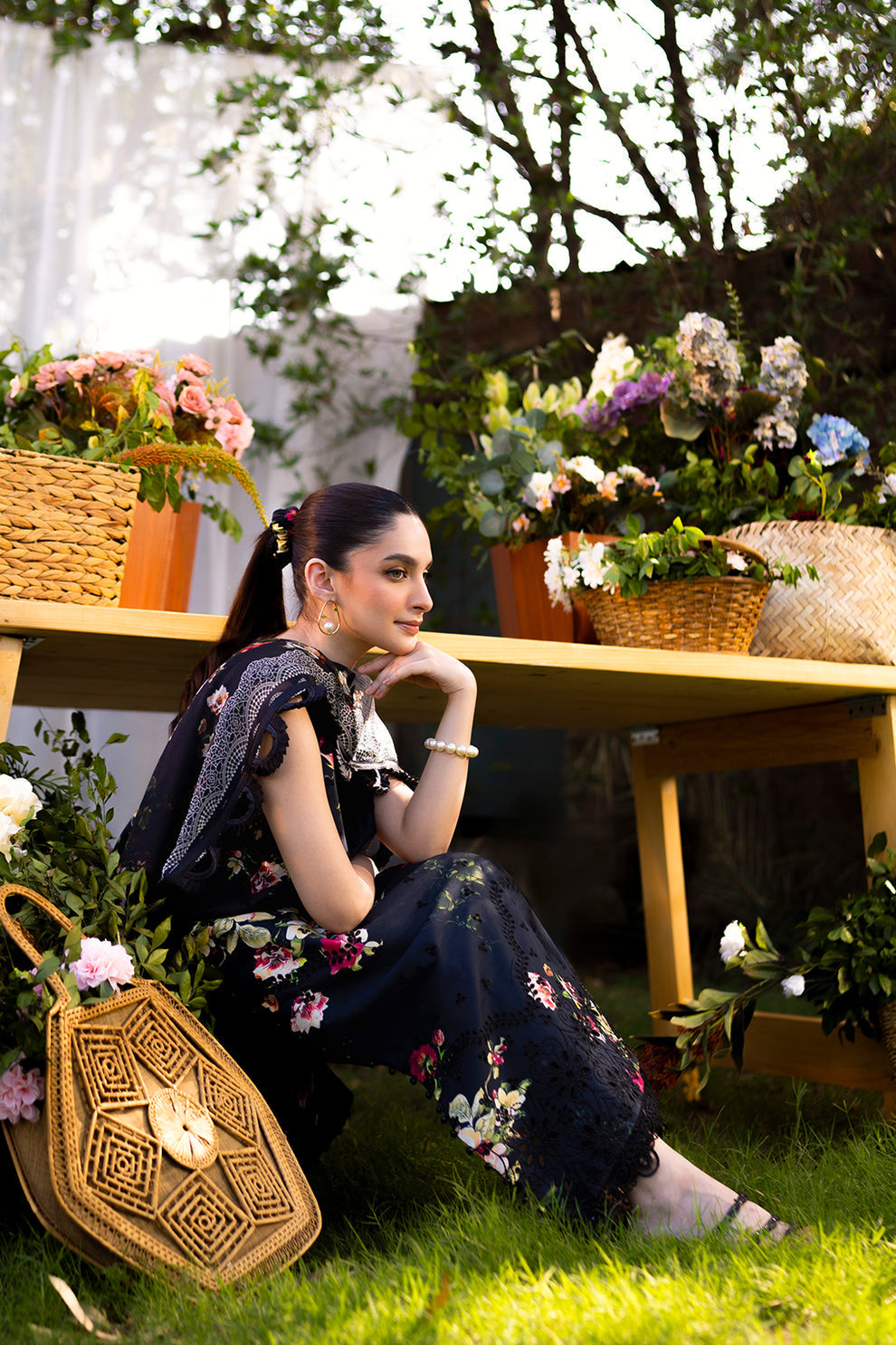 Neeshay | Summer Lines Printkari | OLIVINE - House Of Anaya