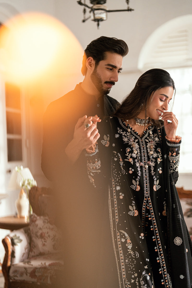 Qalamkar | Luxury Lawn Eid Edit | SB-03 Misha