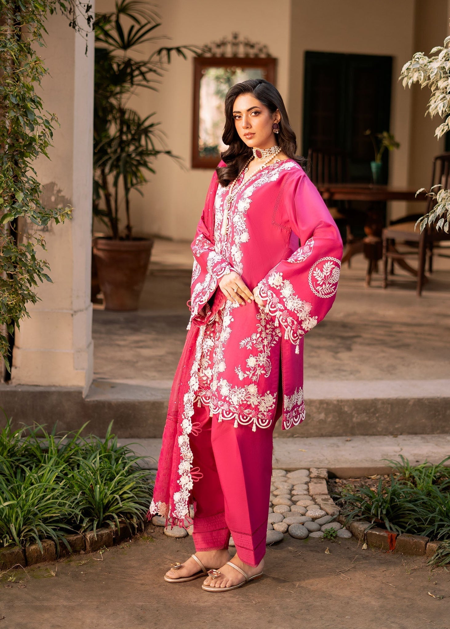 Fozia Khalid | Blossom Festive Lawn 25 | Peonies - House Of Zarish
