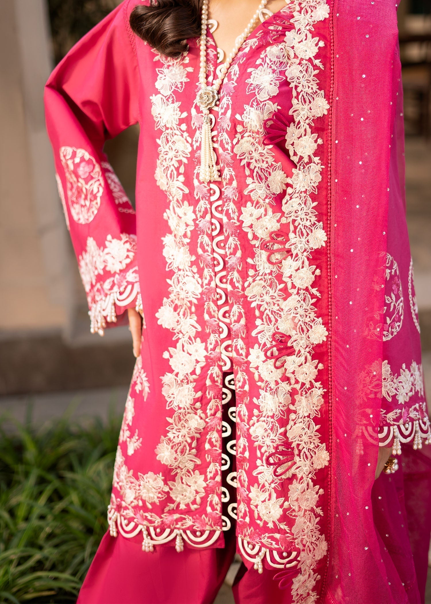 Fozia Khalid | Blossom Festive Lawn 25 | Peonies - House Of Zarish