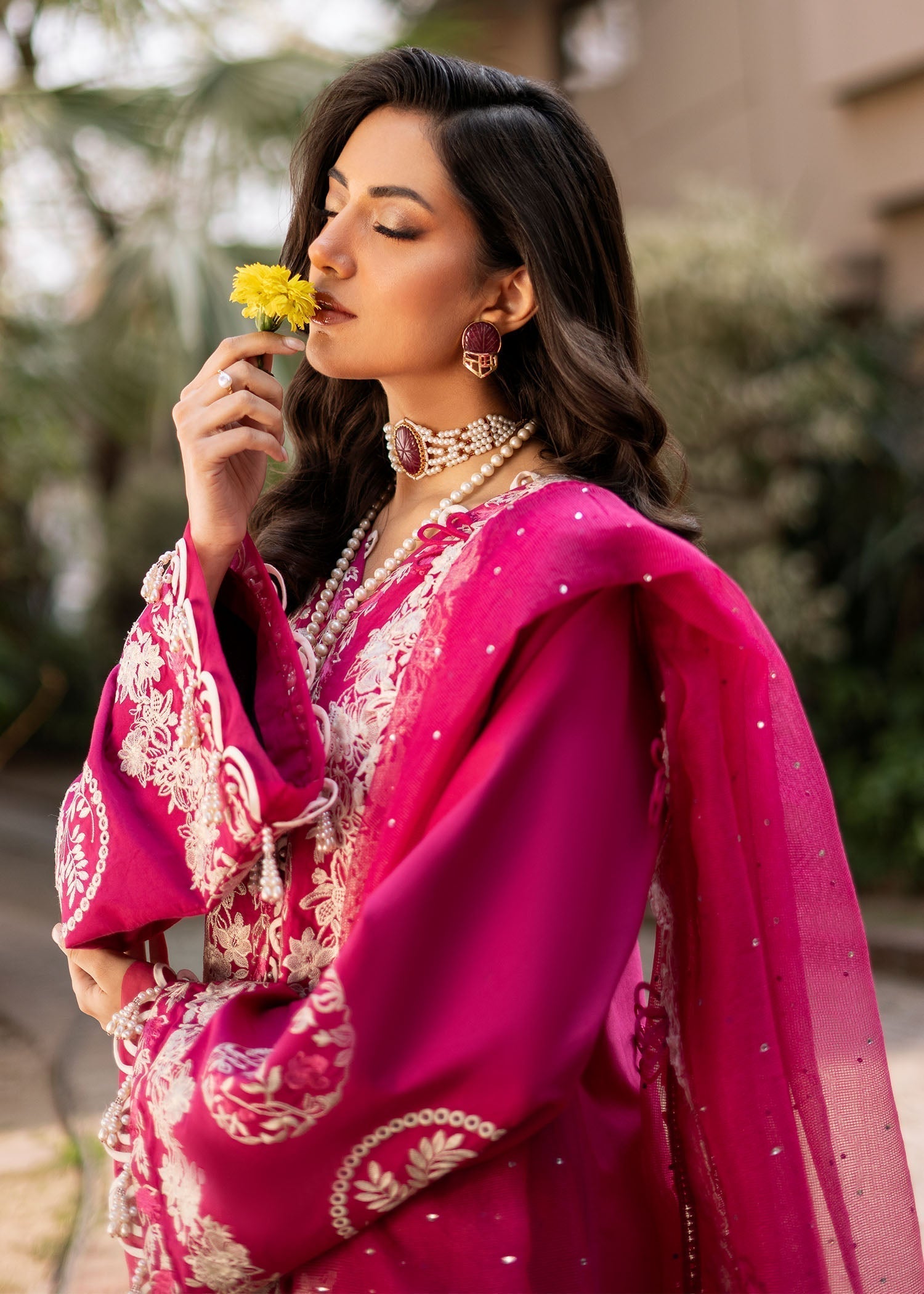 Fozia Khalid | Blossom Festive Lawn 25 | Peonies - House Of Zarish
