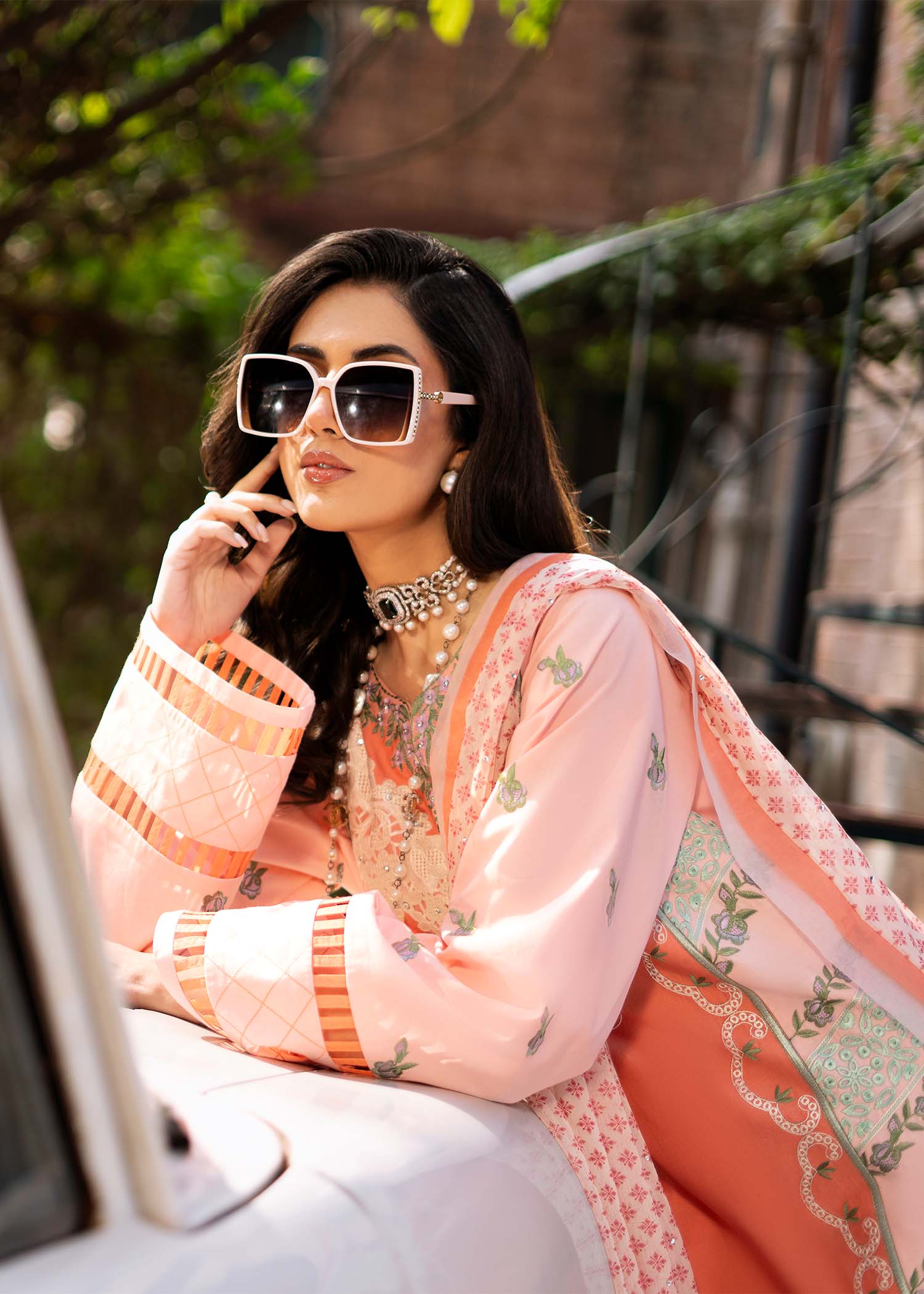 Fozia Khalid | Blossom Festive Lawn 25 | Zinnia - House Of Zarish