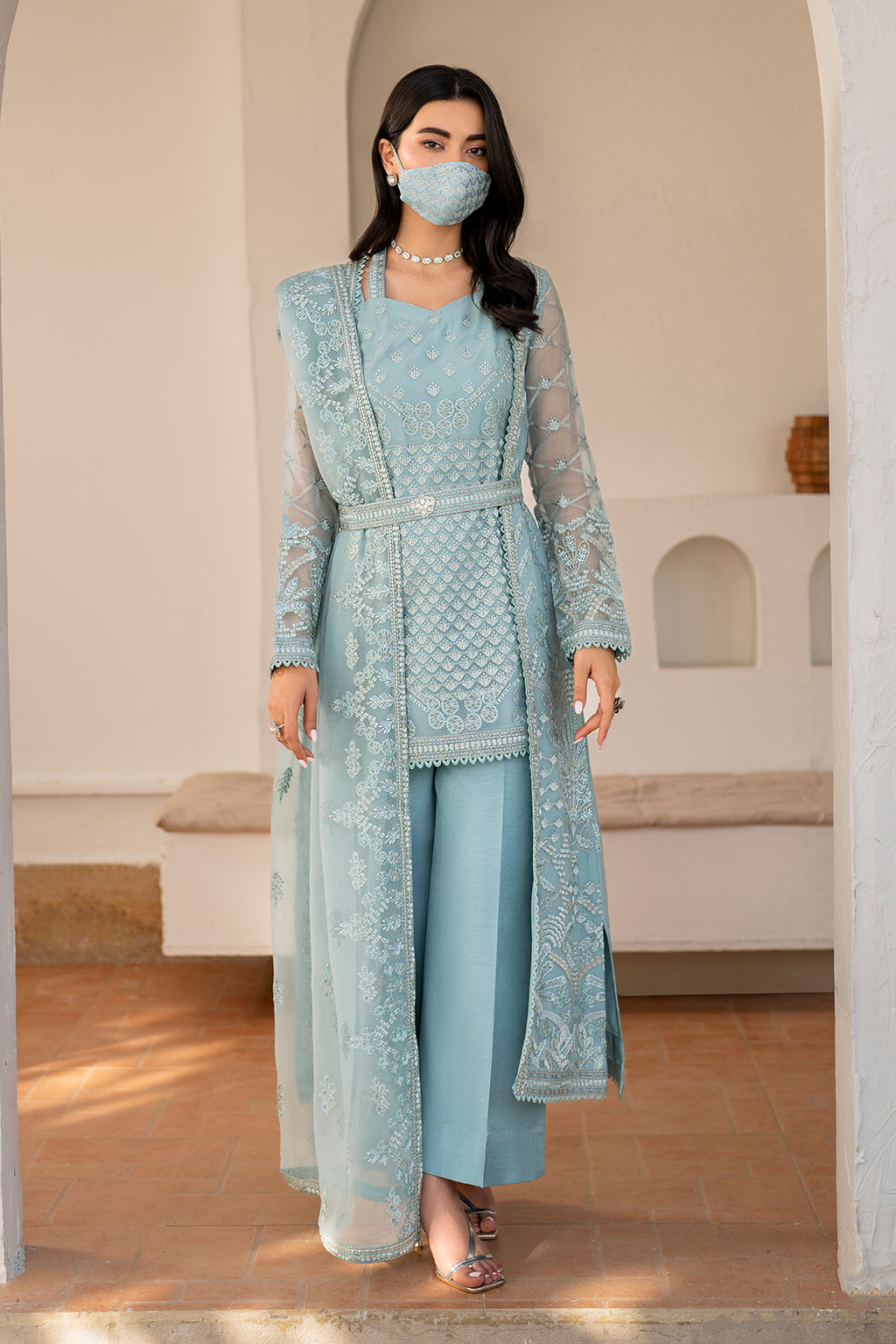 Flossie | Naqsh Formals | S-1405 (B) - House Of Hania