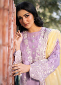 Fozia Khalid | Blossom Festive Lawn 25 | Iris - House Of Zarish