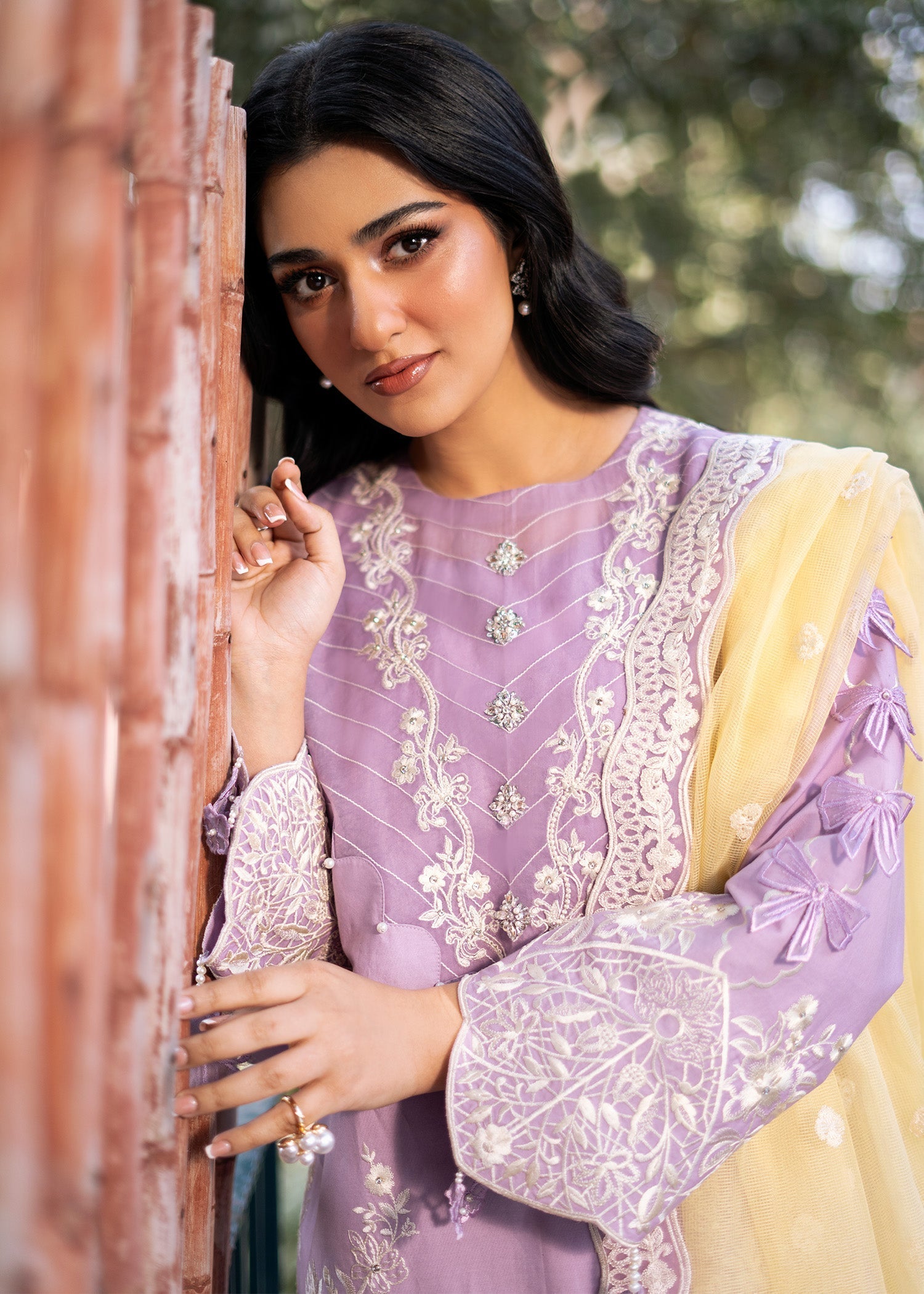 Fozia Khalid | Blossom Festive Lawn 25 | Iris - House Of Zarish