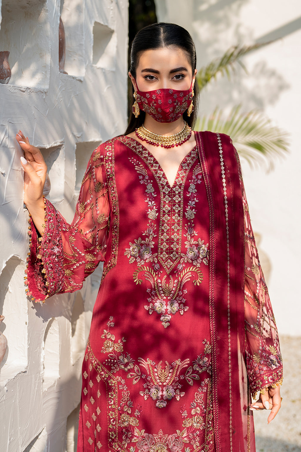 Flossie | Naqsh Formals | S-1402 (A) - House Of Hania
