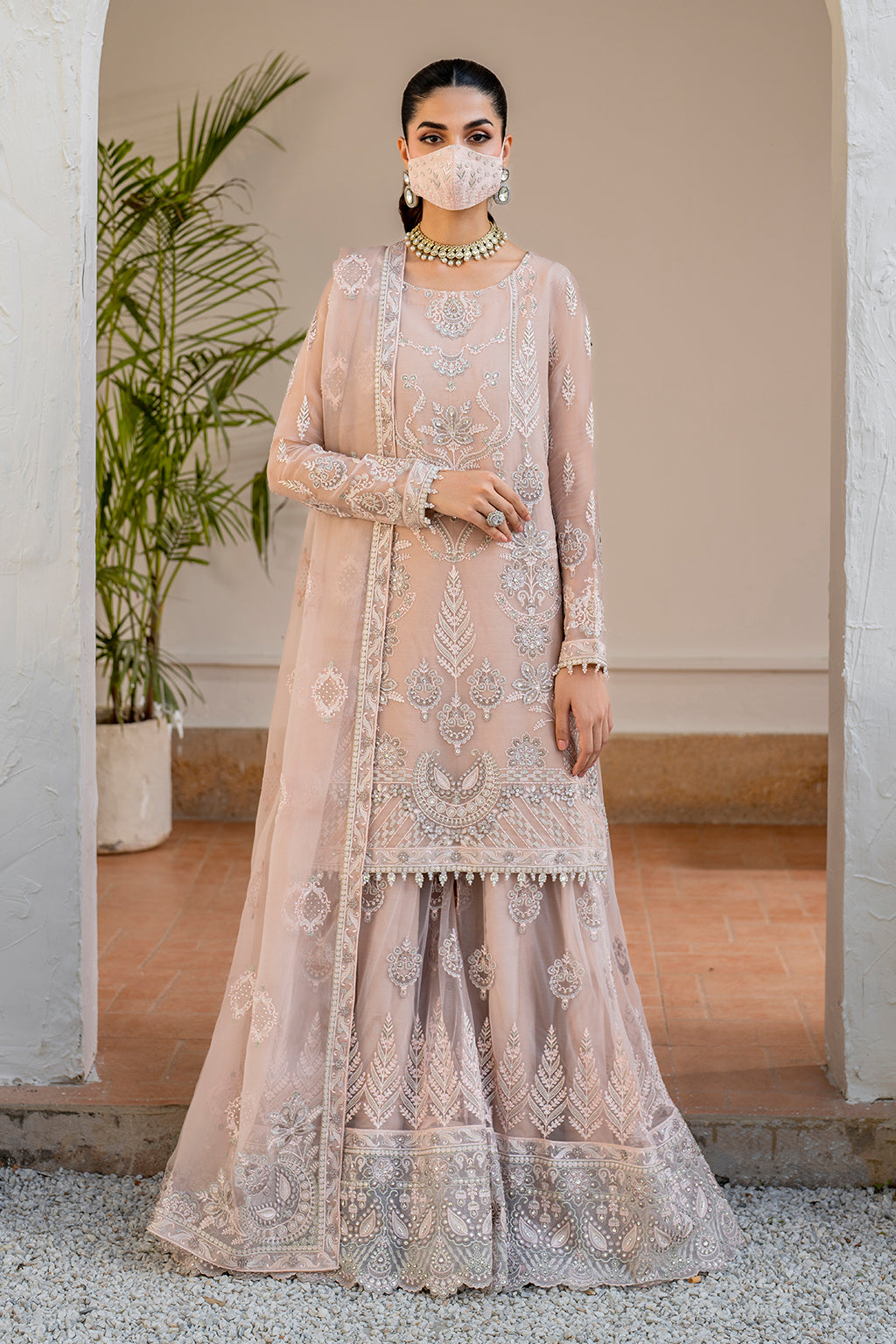 Flossie | Naqsh Formals | S-1403 (B) - House Of Hania