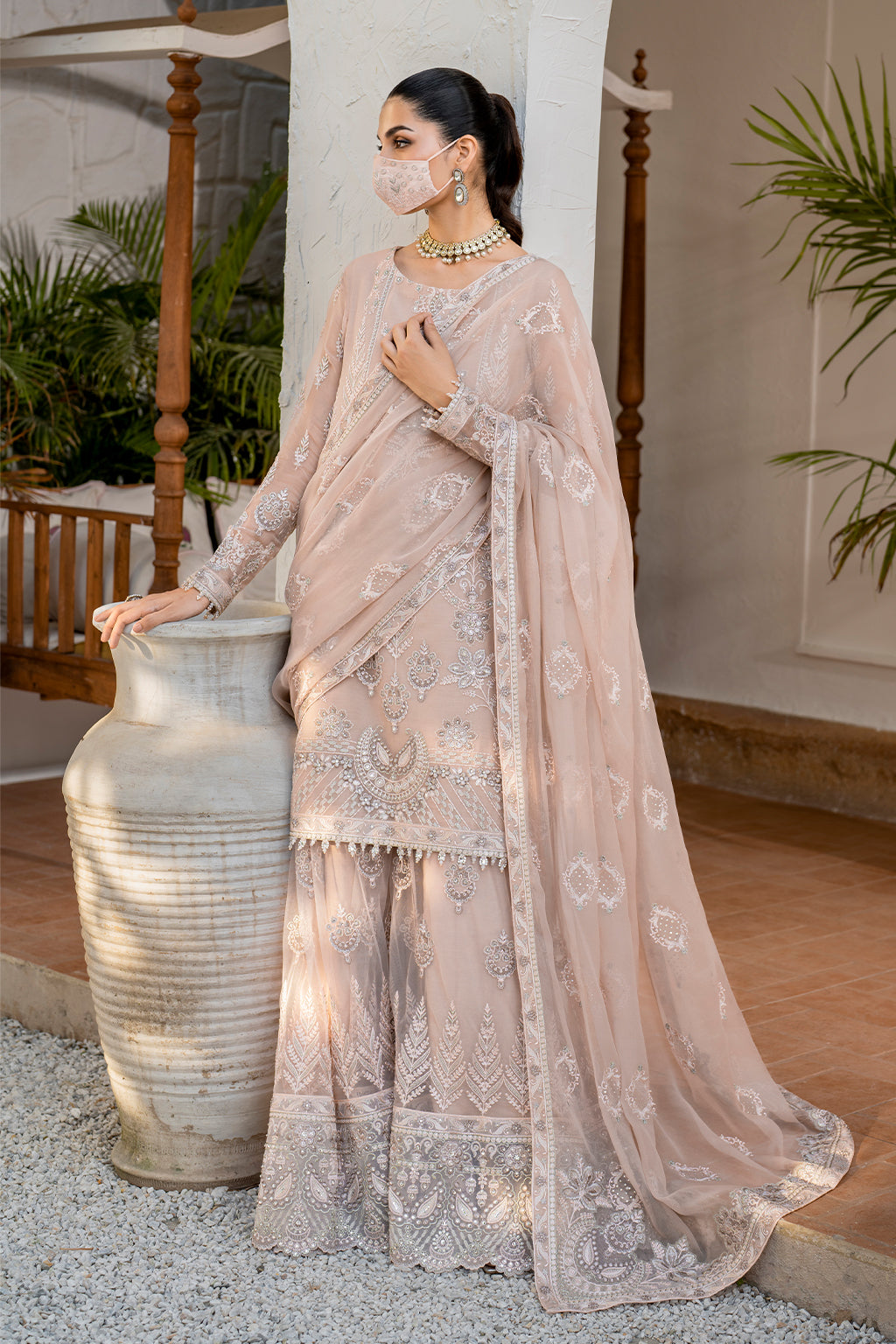 Flossie | Naqsh Formals | S-1403 (B) - House Of Hania