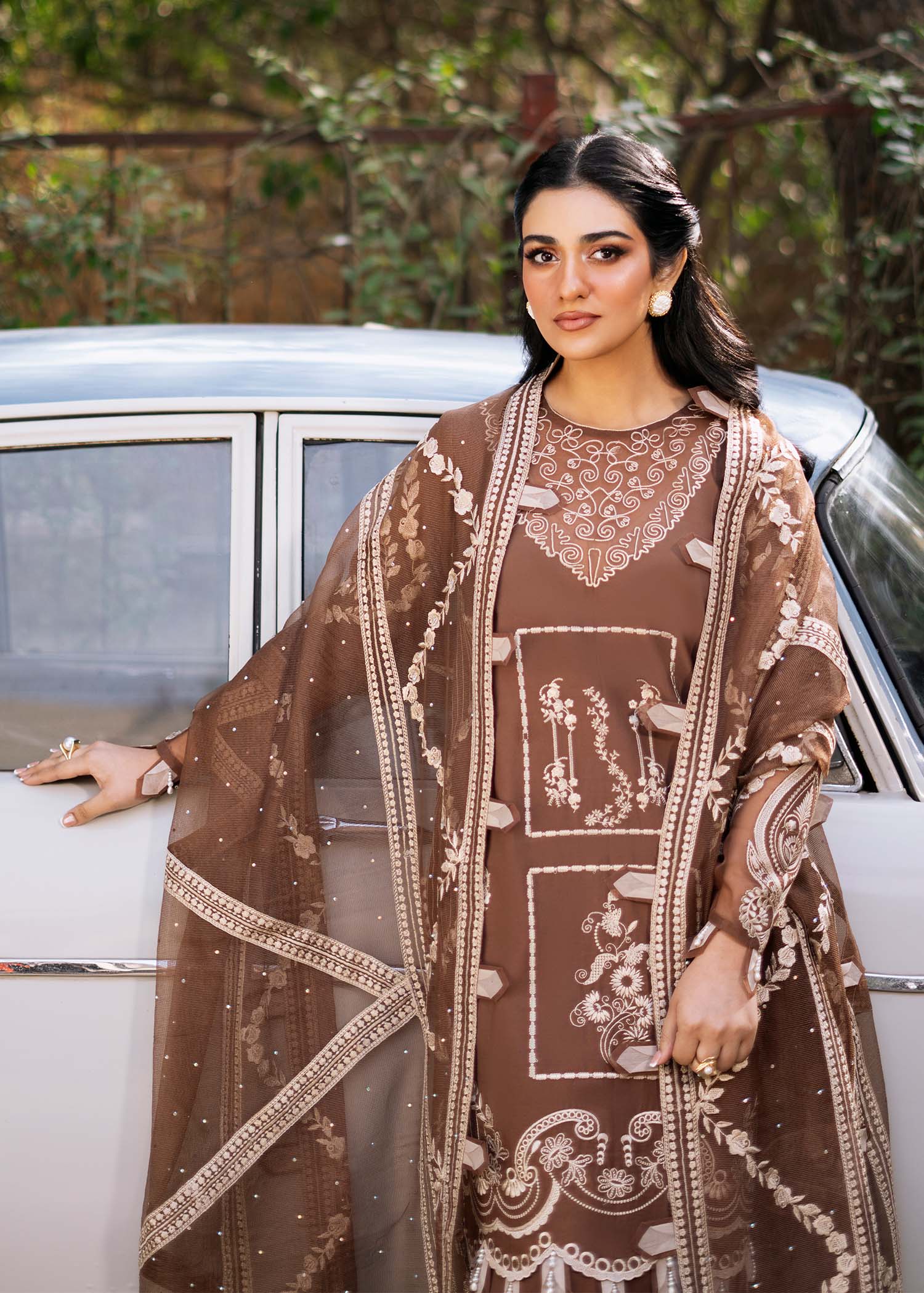 Fozia Khalid | Blossom Festive Lawn 25 | Spirea - House Of Zarish