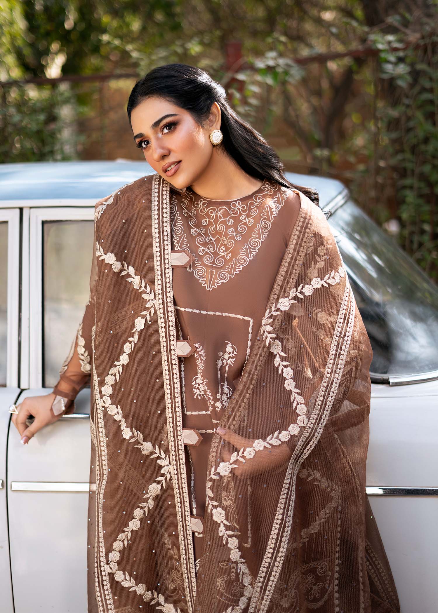 Fozia Khalid | Blossom Festive Lawn 25 | Spirea - House Of Zarish