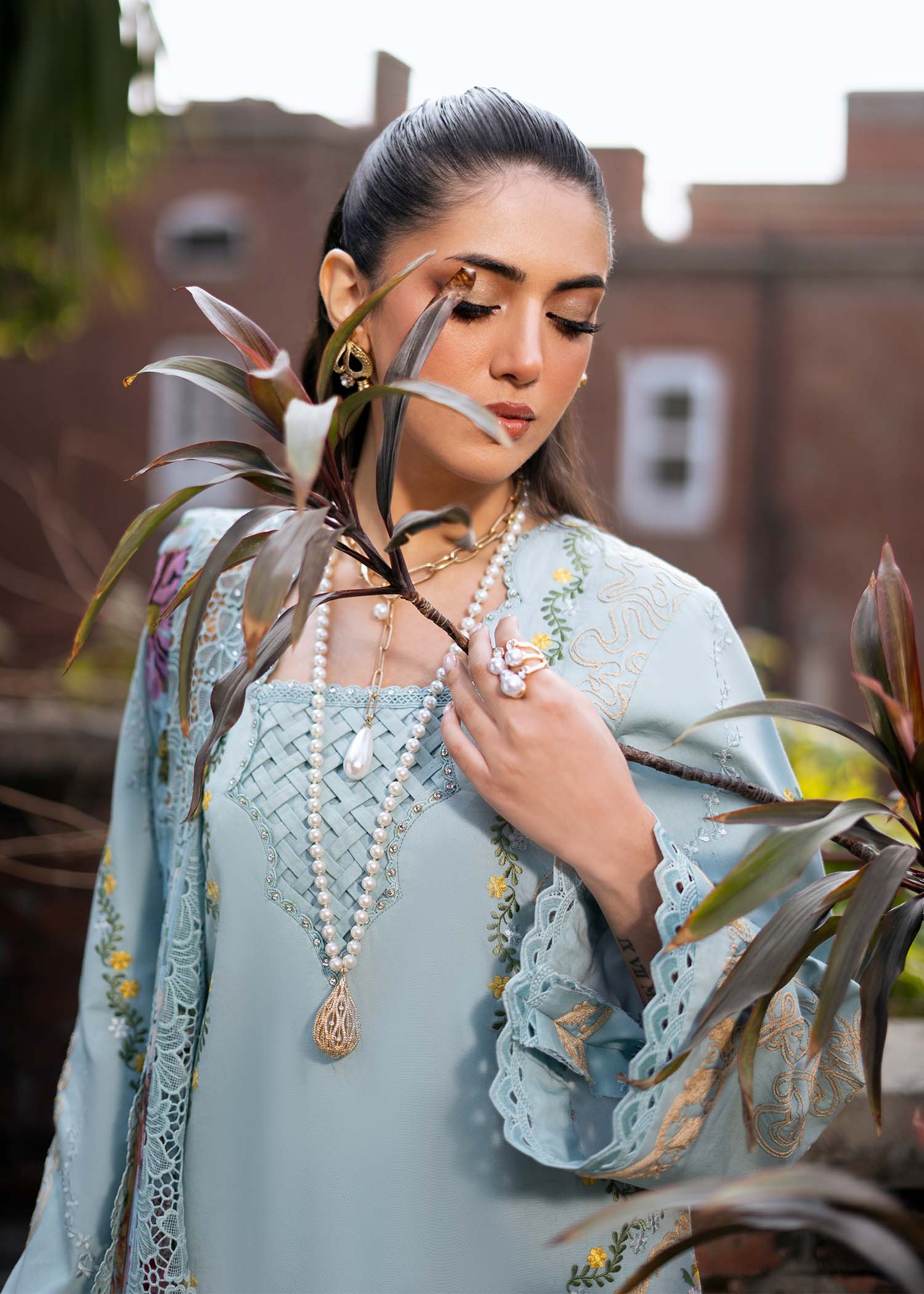 Fozia Khalid | Blossom Festive Lawn 25 |Freesia - House Of Zarish