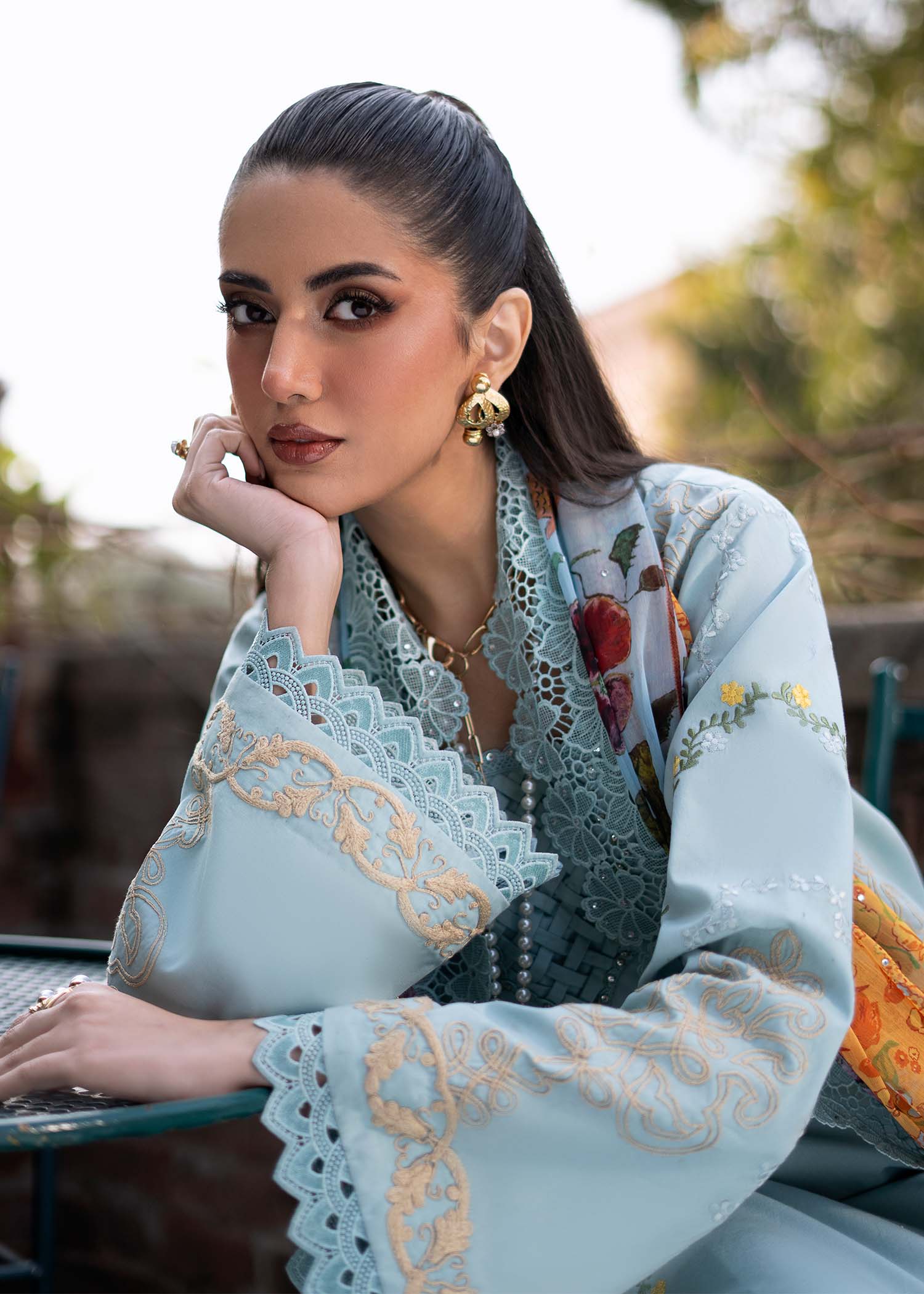 Fozia Khalid | Blossom Festive Lawn 25 |Freesia - House Of Zarish