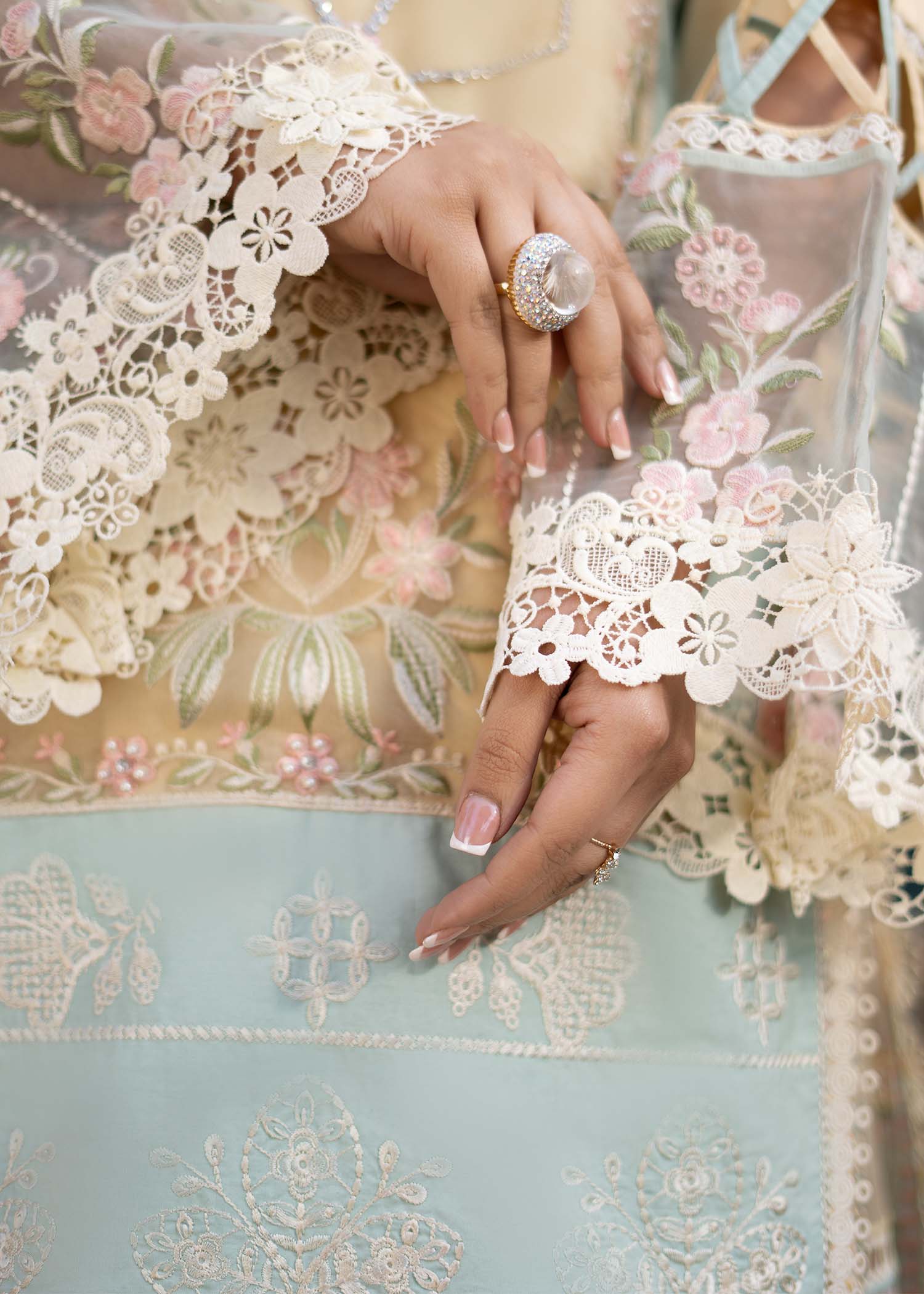 Fozia Khalid | Blossom Festive Lawn 25 | Primrose - House Of Zarish