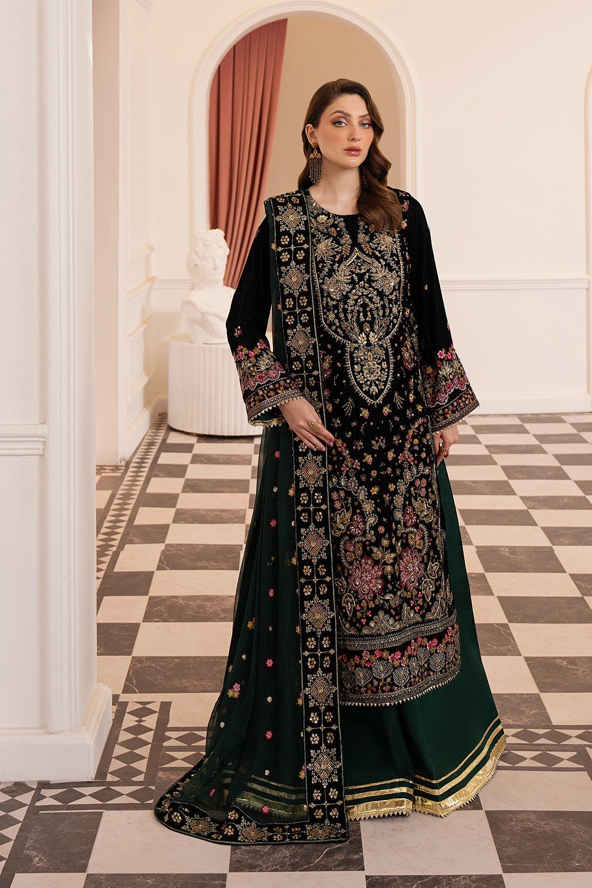 Raeesa Premium | Noirah Velvet | NV-004