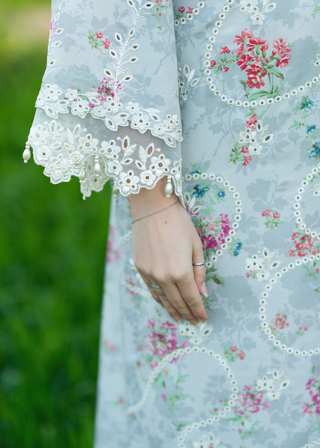 Sardinia | Printkari Lawn Edit 25 |  Silver Bush