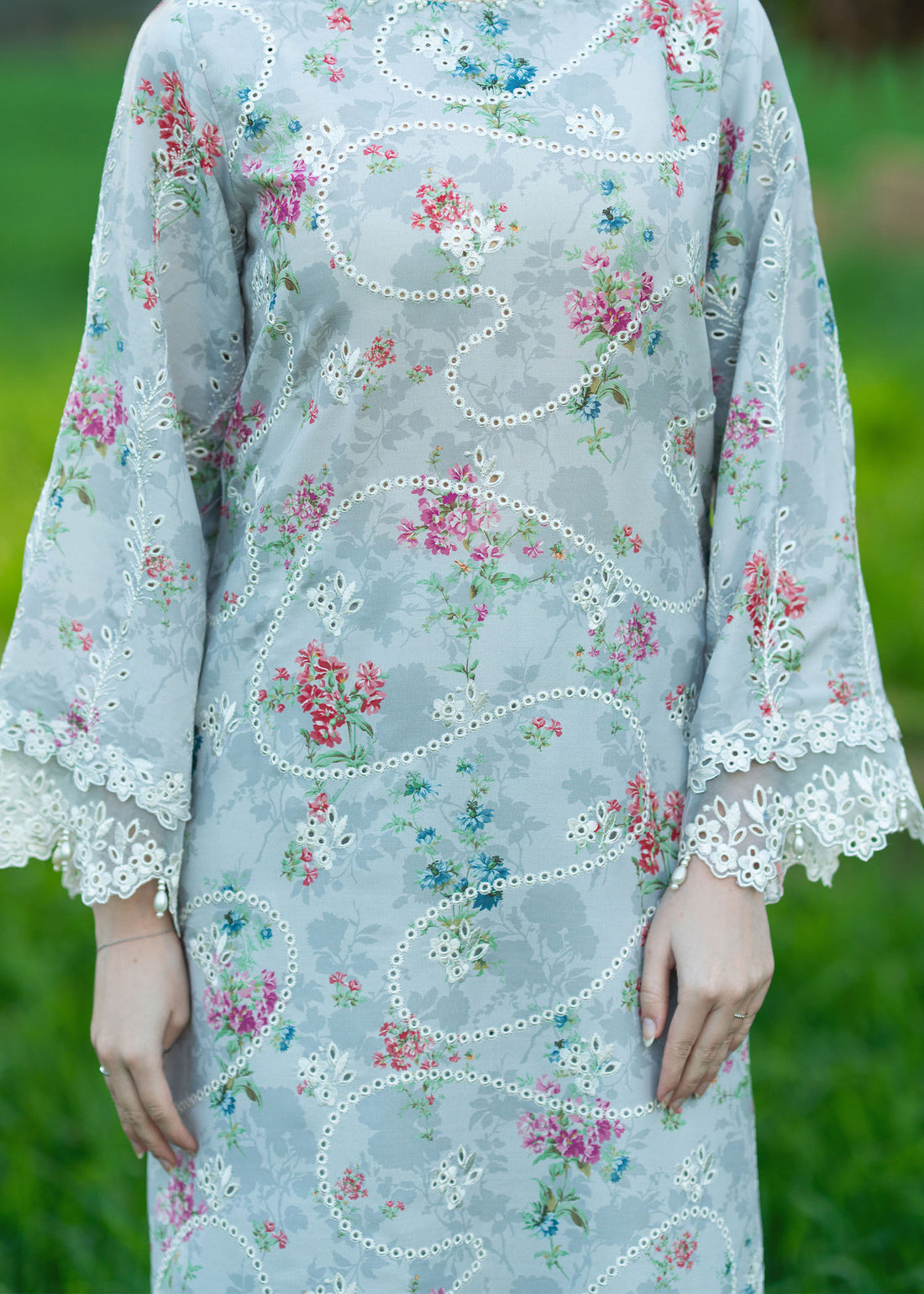 Sardinia | Printkari Lawn Edit 25 |  Silver Bush