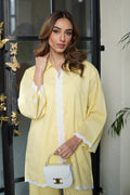 Sahar | Ready to Wear Basics | Lemon Blossom - House of Zarish