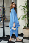 Sahar | Ready to Wear Basics | Azure Elegance - House of Zarish