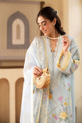 Maryam Hussain | Luxury Lawn 25 | Ocean - House Of Zarish
