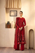 Maryam Hussain | Luxury Lawn 25 | Berry - House Of Zarish