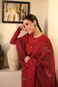 Maryam Hussain | Luxury Lawn 25 | Berry - House Of Zarish