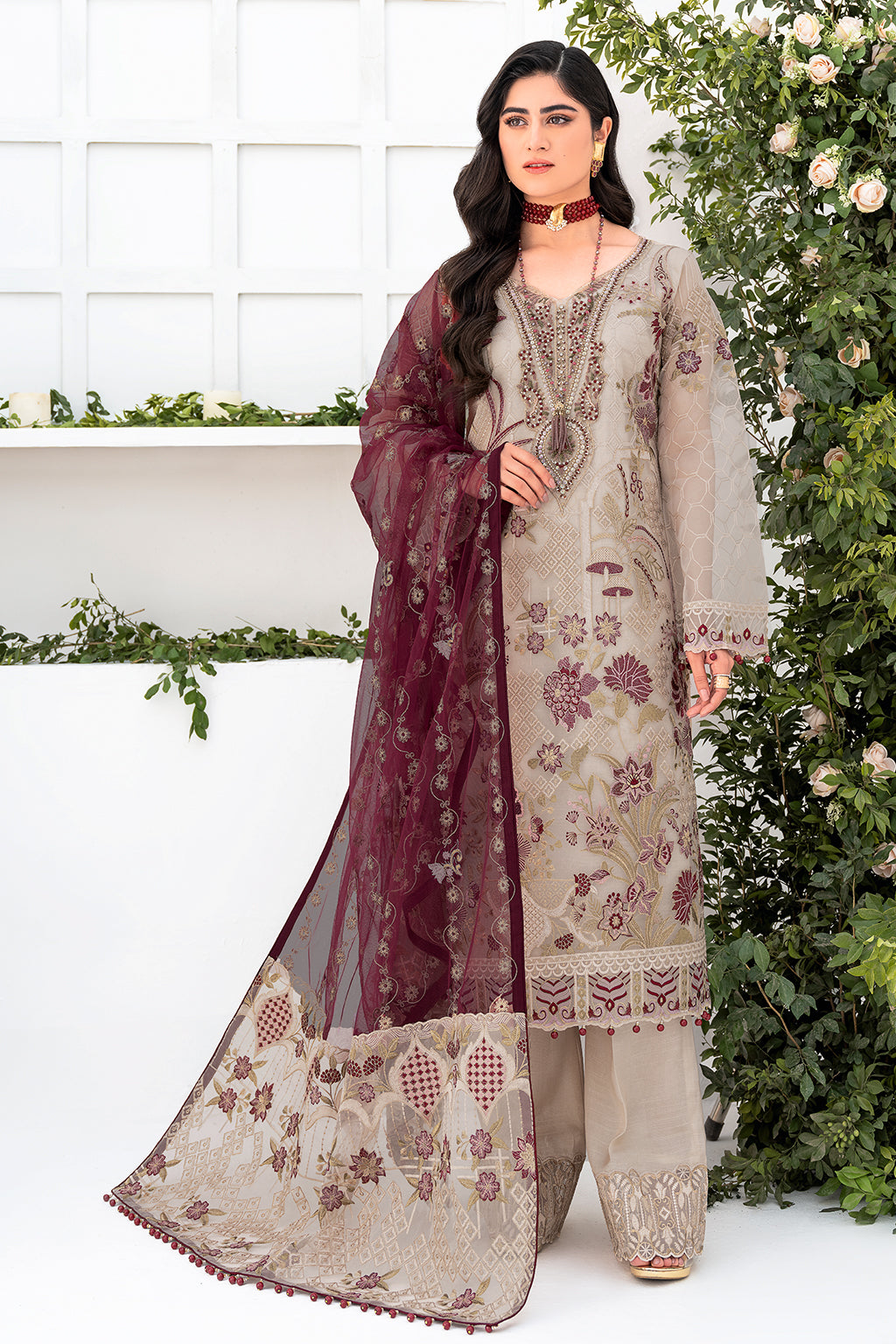 Ramsha | Minhal Organza Collection | M-806 - House Of Anaya