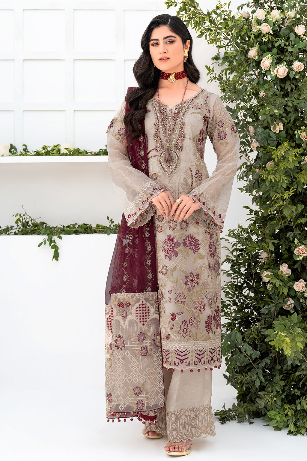 Ramsha | Minhal Organza Collection | M-806 - House Of Anaya