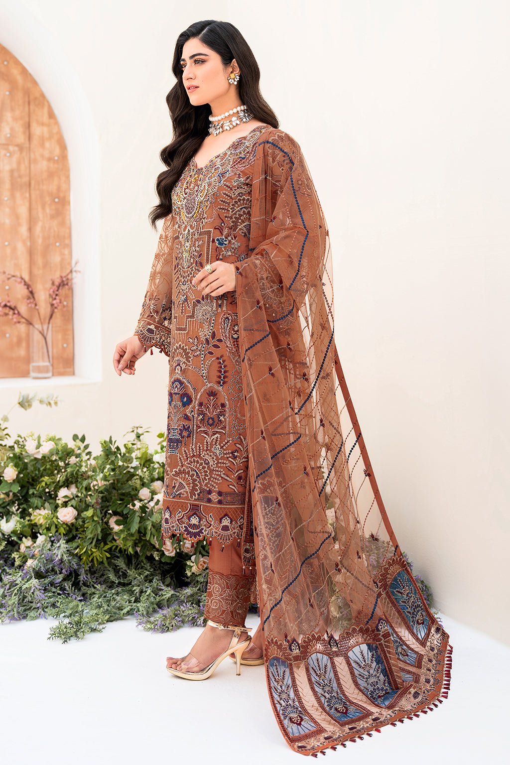 Ramsha | Minhal Organza Collection | M-808 - House Of Anaya