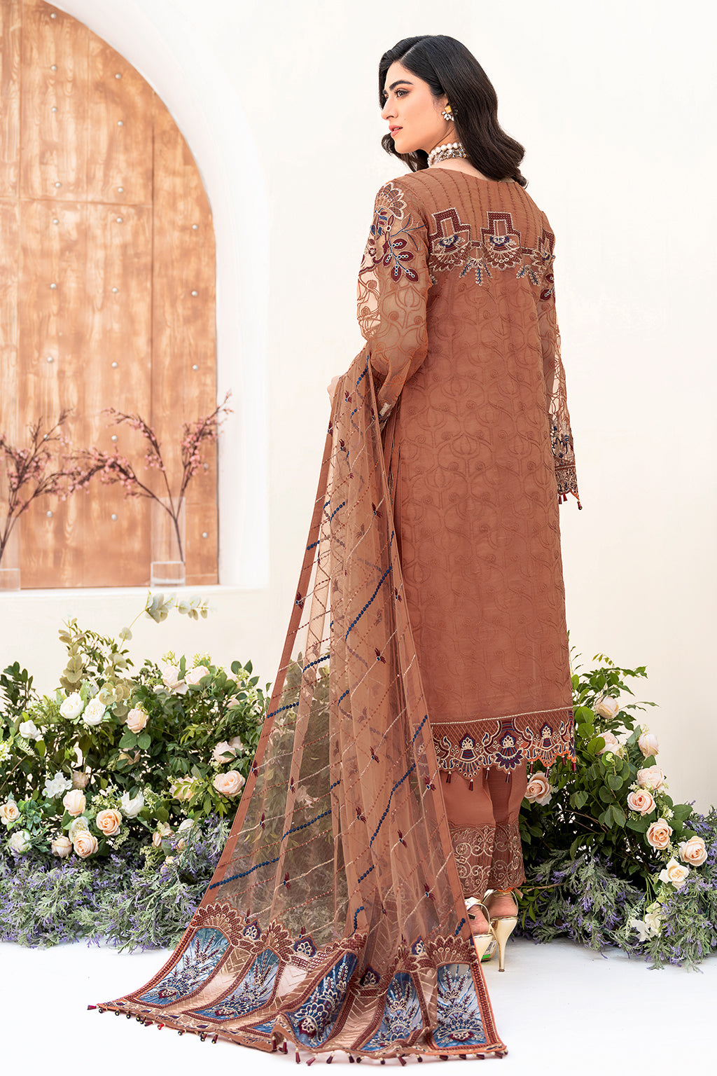 Ramsha | Minhal Organza Collection | M-808 - House Of Anaya