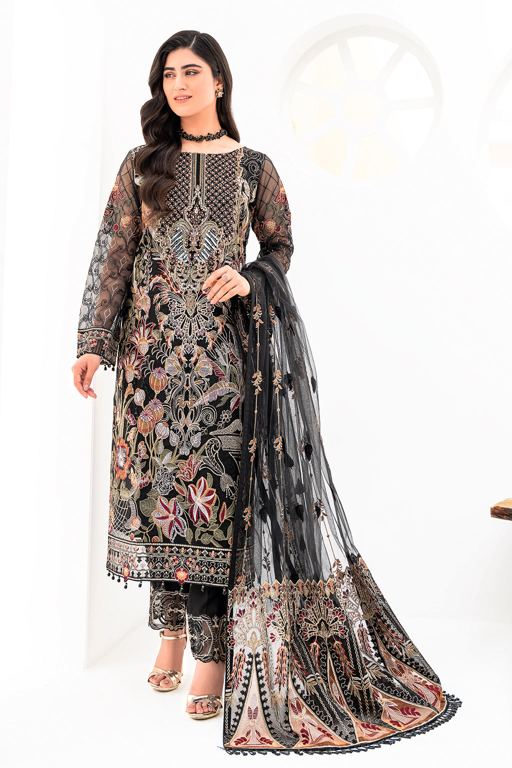 Ramsha | Minhal Organza Collection | M-803 - House Of Anaya
