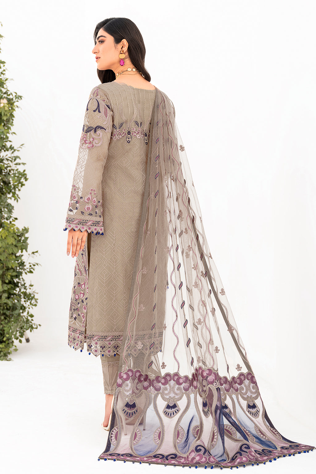 Ramsha | Minhal Organza Collection | M-809 - House Of Anaya