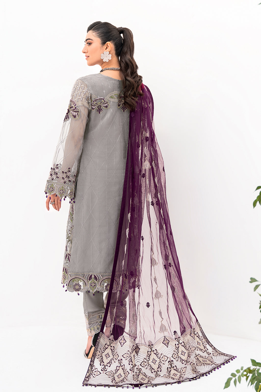 Ramsha | Minhal Organza Collection | M-801 - House Of Anaya