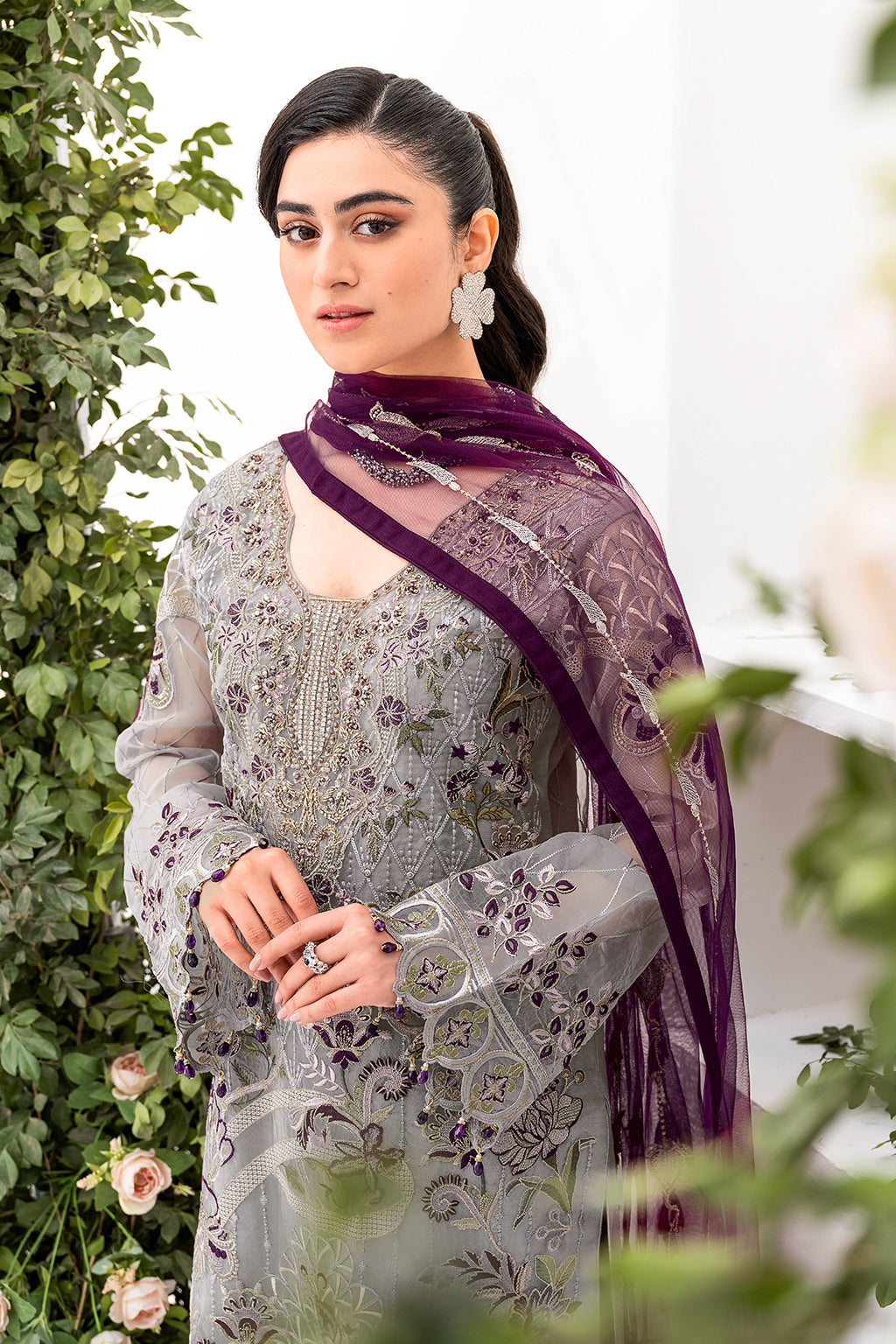 Ramsha | Minhal Organza Collection | M-801 - House Of Anaya
