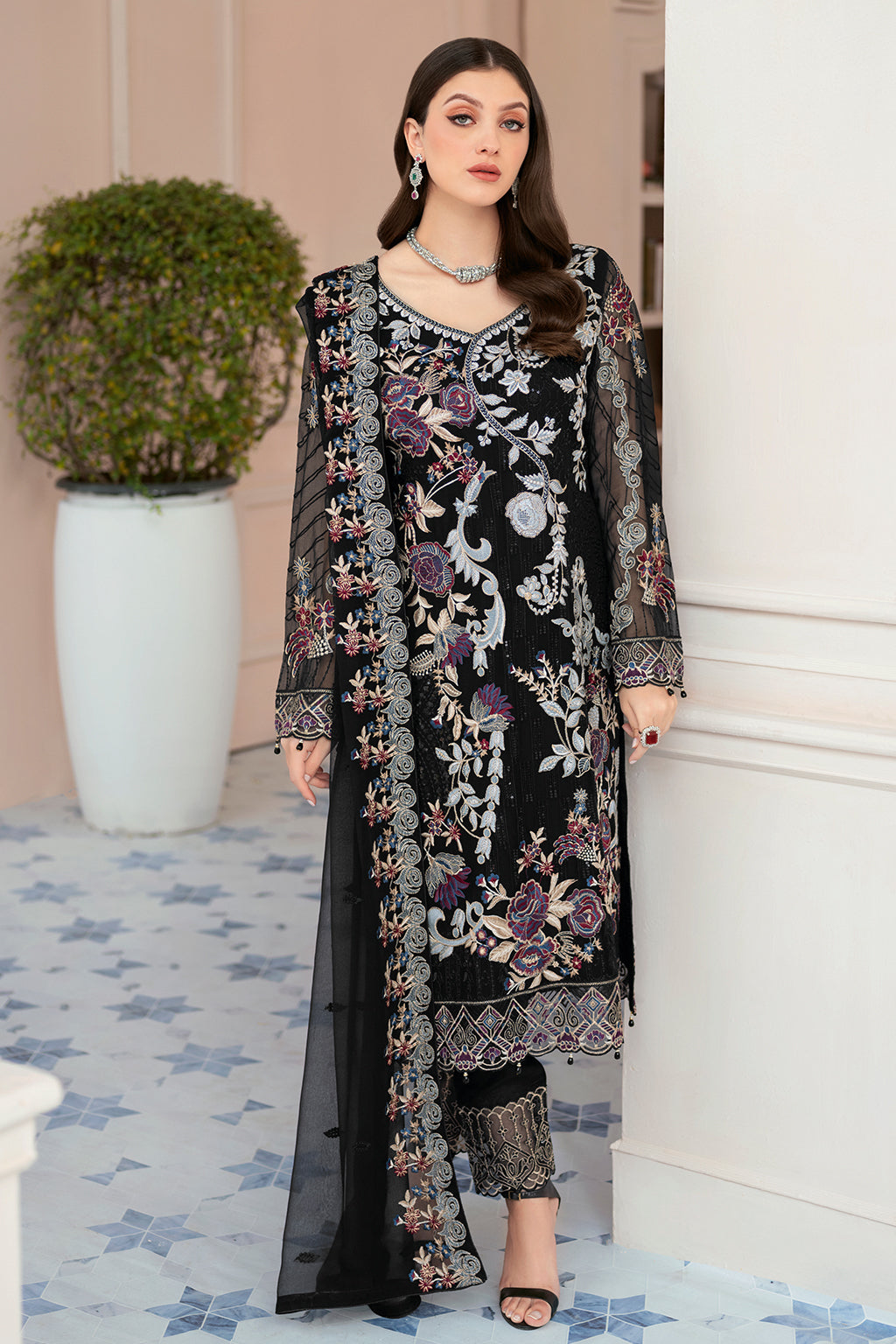 Ramsha | Rangoon Chiffon Collection 24 | D-906 - House Of Anaya