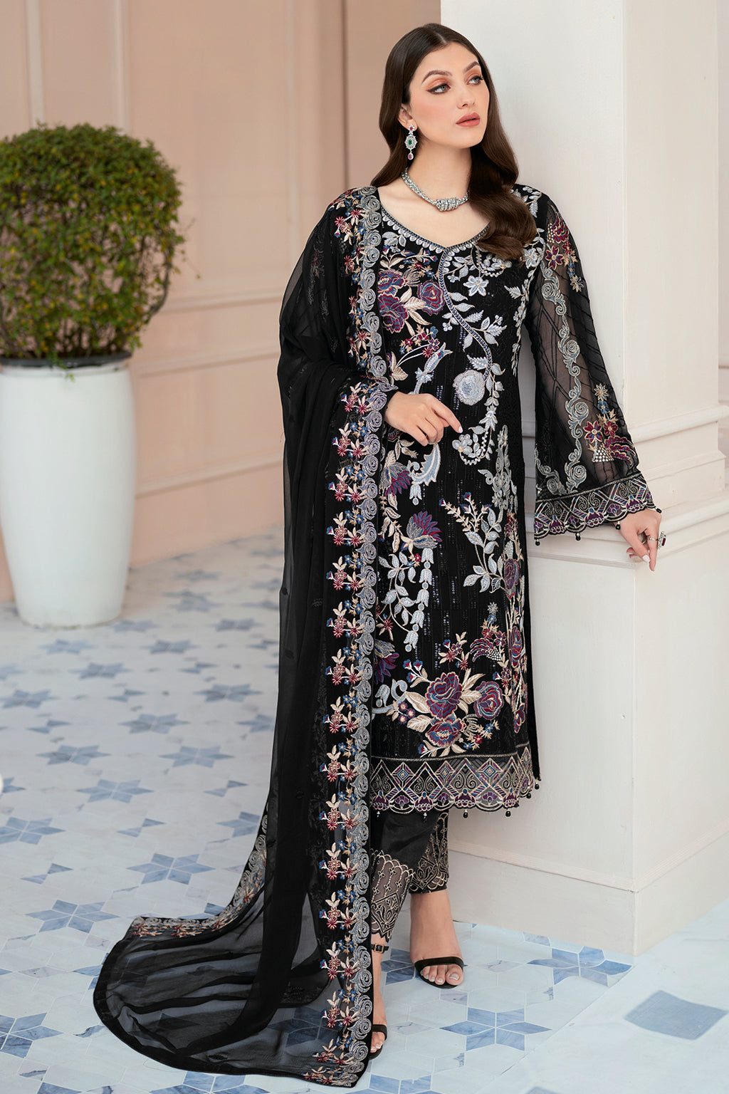 Ramsha | Rangoon Chiffon Collection 24 | D-906 - House Of Anaya