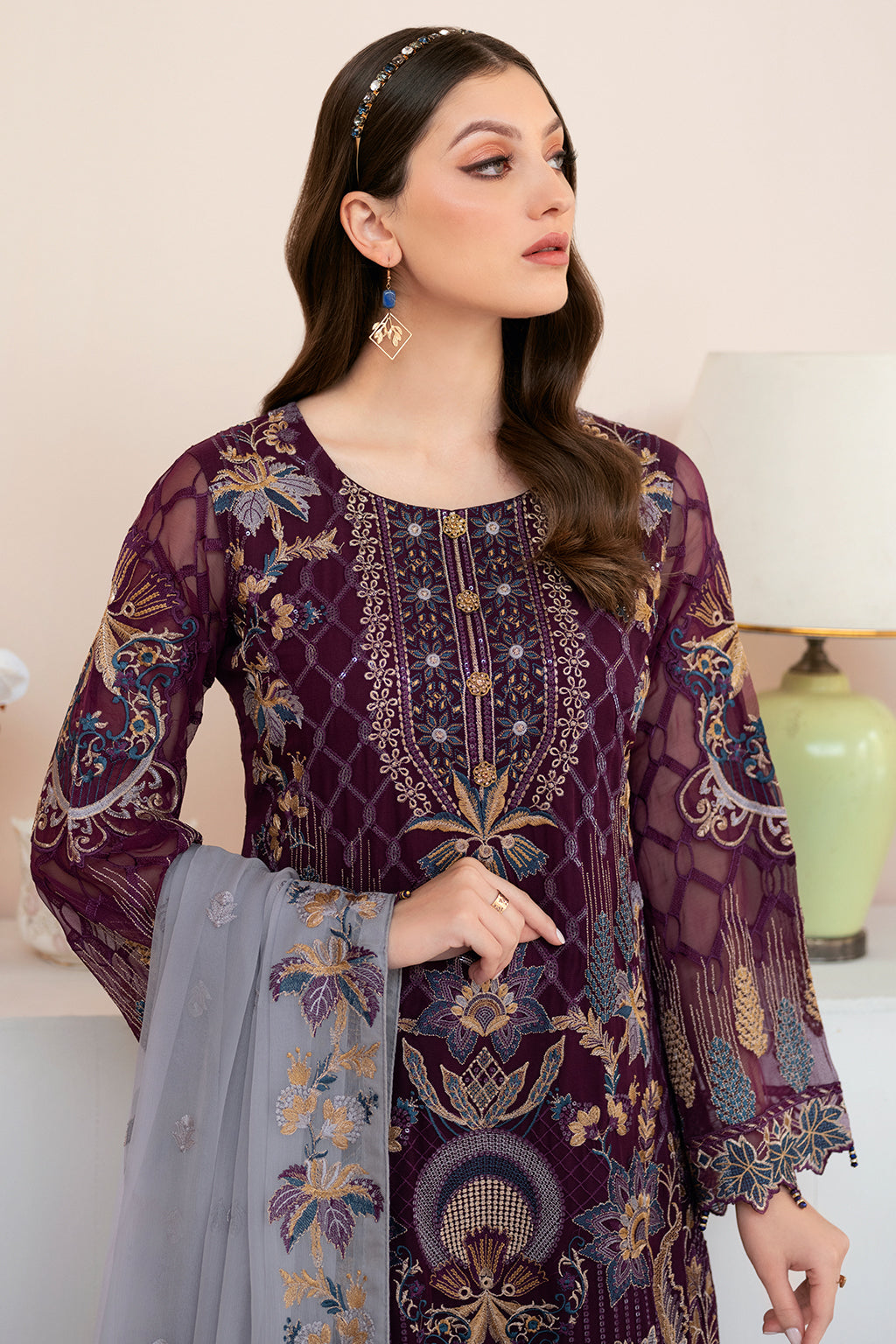 Ramsha | Rangoon Chiffon Collection 24 | D-904 - House Of Anaya