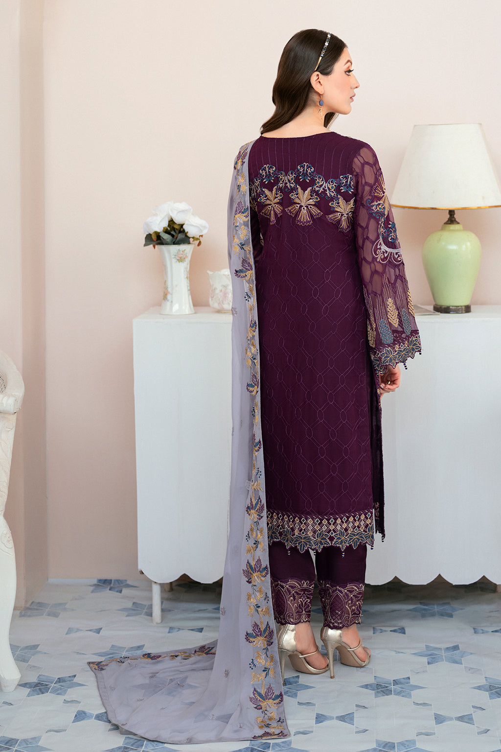 Ramsha | Rangoon Chiffon Collection 24 | D-904 - House Of Anaya